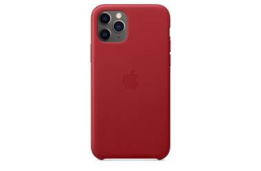 Etui do iPhone 11 Pro Max Apple Leather Case - czerwone