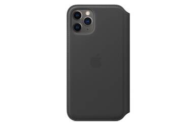 Skórzane etui folio do iPhone 11 Pro Max Apple - czarne