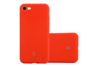 Etui do iPhone SE/8/7 Crong Soft Skin Cover -  Czerwone 