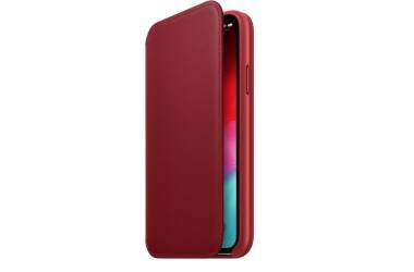 Etui do iPhone Xs Apple Leather Folio - czerwone