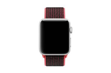 Pasek do Apple Watch Nike 38/40mm z plecionego nylonu - czerwony 