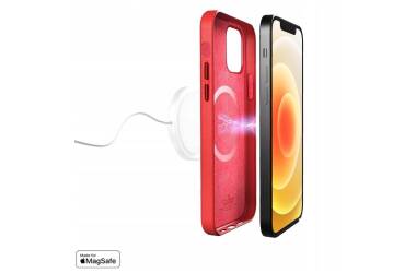 Etui do iPhone 12/12 Pro PURO SKY MAG  Skóra eco - czerwone