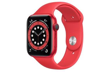 Apple Watch S6 44mm GPS + Cellular Czerwony z paskiem w kolorze czerwonym
