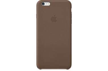 Apple iPhone 6/6S Plus Leather Case Oliwkowy Brąz