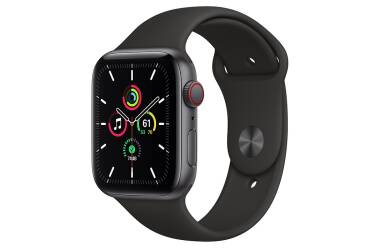 Apple Watch SE 40mm GPS + Cellular Gwiezdna Szarość z paskiem w kolorze czarnym