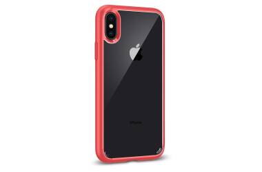 Etui do iPhone X Spigen Ultra Hybrid - czerwone