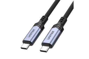 Kabel Unitek USB-C do ładowania PD 240W 2m C14110GY-2M - czarny