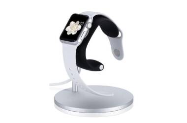 Ładowarka do Apple Watch Just Mobile Lounge Dock - srebrna