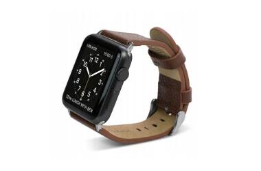 Pasek do Apple Watch 42/44/45/49 mm X-doria Lux Band - brązowy 