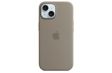 RZESZÓW Apple Etui iPhone 15 Silicone MagSafe - Popielaty brąz MXPG3ZM/A