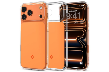 RZESZÓW Etui do iPhone 17 Pro Spigen Ultra Hybrid T MagSafe - przeźroczysty/pomarańczowy ACS10477