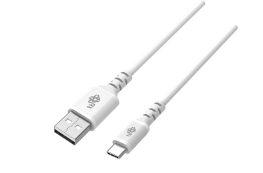 RZESZÓW Kabel USB - USB-C TB 1m silikonowy - biały AKTBXKUCMISI10W