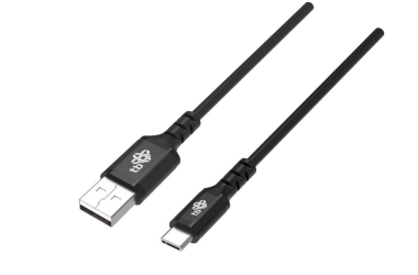 RZESZÓW Kabel USB - USB-C TB 1m silikonowy - czarny AKTBXKUCMISI10B
