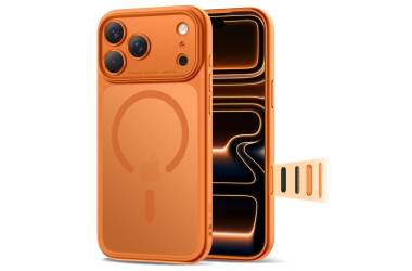 Etui do iPhone 17 Pro Tech-Protect Magpeak CC MagSafe orange