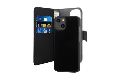 Etui do iPhone 13 mini PURO Wallet Detachable 2w1 - czarne