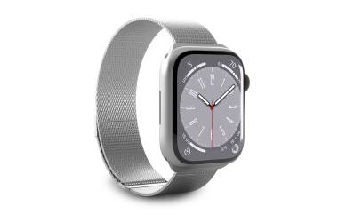 Pasek Apple Watch 42-45mm Puro Milanese srebrny