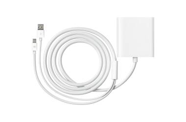 Przejściówka z Mini DisplayPort na podwójne DVI
