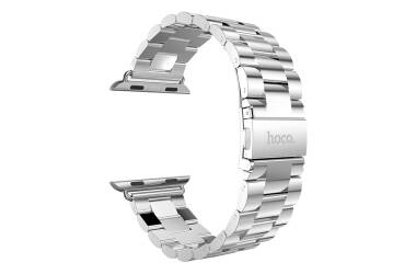 Bransoleta do Apple Watch 42/44/45/49 mm Hococase ze stali nierdzewnej - srebrna