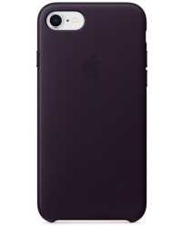 Etui do iPhone 7/8 Apple Leather Case - Dark Aubergine - zdjęcie 1