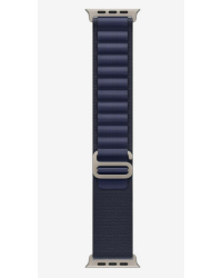 Apple Alpine Loop 49mm Navy - rozmiar M Natural Titanium Finish - zdjęcie 1