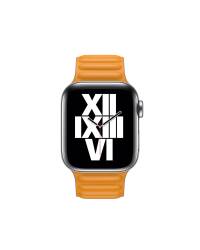 Apple pasek do Apple Watch 40/41mm z karbowanej skóry rozmiar S/M  - złocisty brąz - zdjęcie 2