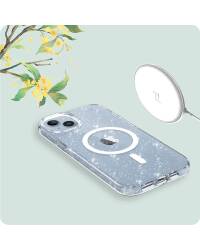 Etui do iPhone 15 Pro Tech-Protect Glitter MagSafe - Przeźroczyste - zdjęcie 4