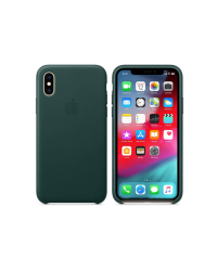 Etui do iPhone Xs Apple Leather Case - Forest Green - zdjęcie 1