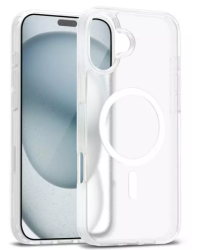 Etui do iPhone 17 Crong Hybrid Matte MAG Cover białe - zdjęcie 1
