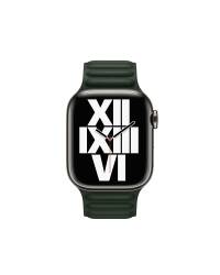 Apple do pasek do Apple Watch 41mm z karbowanej skóry rozmiar S/M - zielony - zdjęcie 3