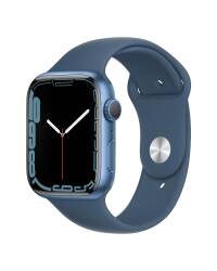 Apple Watch S7 45mm GPS w kolorze niebieskim - pasek sportowy w kolorze błękitnej toni  - zdjęcie 1