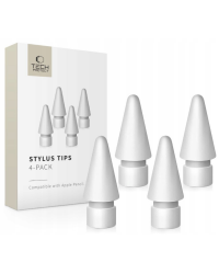 Końcówki do rysika TECH-PROTECT Stylus Tips 4-pack Apple Pencil White - zdjęcie 1