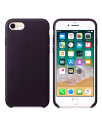 Etui do iPhone 7/8 Apple Leather Case - Dark Aubergine - zdjęcie 2