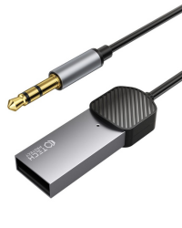 9490713933824 Adapter Tech-Protect Bluetooth Aux Audio szary - zdjęcie 2
