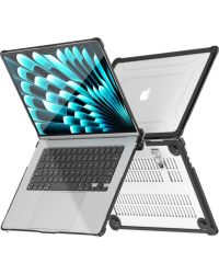Kraków Obudowa Tech-Protect Smartshell Pro MacBook Air 15 M2 M3 M4 2023-2025 czarno przezroczysta - zdjęcie 3