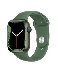 Apple Watch S7 45mm GPS w kolorze zielonym - pasek sportowy w kolorze koniczyny - zdjęcie 1