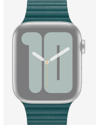 Apple pasek Apple Watch 46mm z karbowanej skóry w kolorze pawiego pióra - rozmiar M MXPM2ZM/A - zdjęcie 1