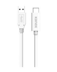 Kabel USB-C/USB-A 3.0 1.2m Kanex - biały  - zdjęcie 1