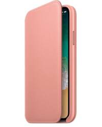 Etui do iPhone Xs Apple Leather Folio Case - różowe - zdjęcie 2