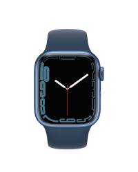 Apple Watch S7 41mm GPS + Cellular w kolorze niebieskim - pasek sportowy w kolorze błękitnej toni - zdjęcie 2