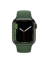 Apple Watch S7 41mm GPS + Cellular w kolorze zielonym - pasek sportowy w kolorze koniczyny - zdjęcie 2