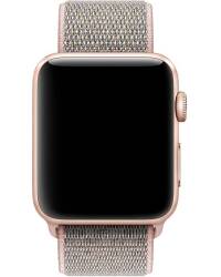 Pasek sportowy do Apple Watch 42/44 mm z plecionego nylonu w kolorze różowym  - zdjęcie 2