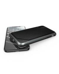 X-Doria Defense Lux - Etui aluminiowe iPhone X (Black Carbon Fiber) - zdjęcie 4
