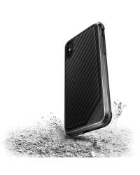 X-Doria Defense Lux - Etui aluminiowe iPhone X (Black Carbon Fiber) - zdjęcie 6