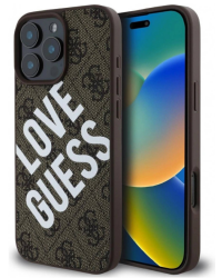 GUHMP16LP4PLGWW Etui do iPhone 16 Pro Guess PU Leather 4G Big Love MagSafe Brown - zdjęcie 1