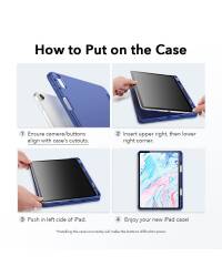 Etui do iPad Air 4 ESR Rebound Pencil - czarne - zdjęcie 2