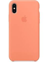 Etui do iPhone X/XS  Apple Silicone Case - brzoskwiniowe - zdjęcie 1