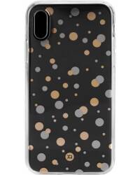 Etui do iPhone X/XS XQISIT Flex Shell kropki- przezroczyste - zdjęcie 1