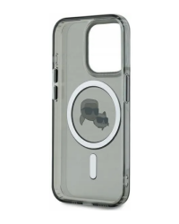 Warszawa Etui do iPhone 15 Pro Karl Lagerfeld IML Metal MagSafe czarne KLHMP15LHLSKCK - zdjęcie 3