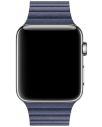 Apple pasek Apple Watch 41mm z karbowanej skóry w kolorze nocnego błękitu - rozmiar L 923-00708 - zdjęcie 1