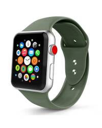 Pasek do Apple Watch 1/2/3/4/5/6/SE 42/44/45/49 mm Tech-Protect Smoothband - nocna zieleń  - zdjęcie 1